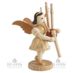 EK 085 Angel with Short Pleated Skirt and Bagpipes