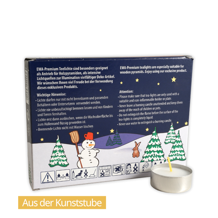 Pyramidenteelichte Premium (metall)