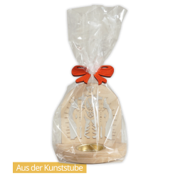 Teelichthalter Bergmann in Geschenkverpackung