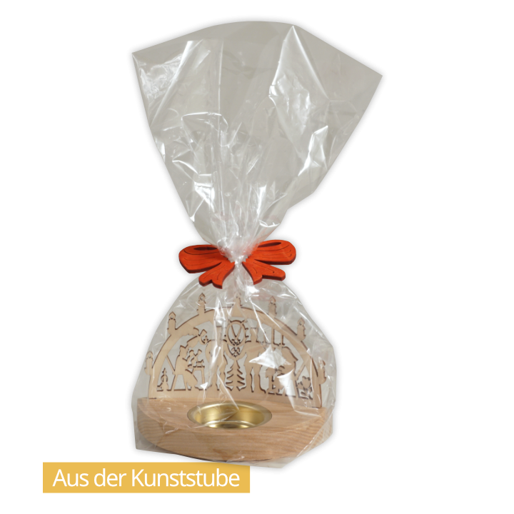 Teelichthalter Schwibbogen in Geschenkverpackung