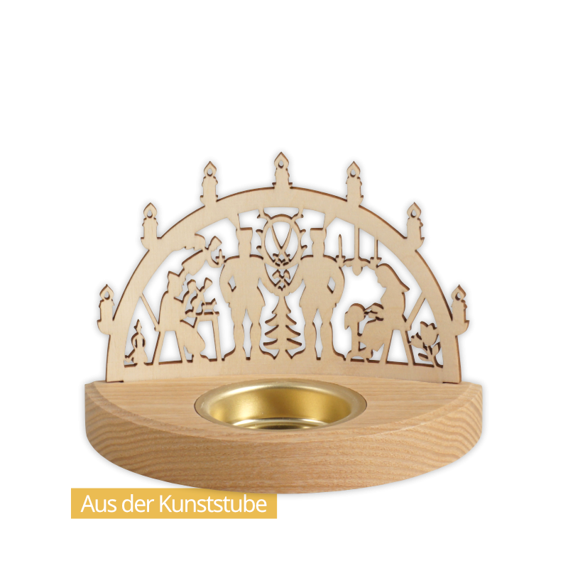 Schmidt Tealight Holder, Erzgebirge Light Arch