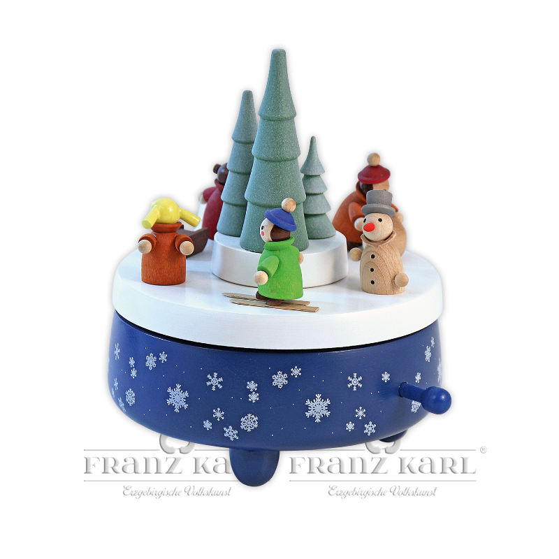 Music box "Winter Scenery" - 14 cm (5.5 inches)