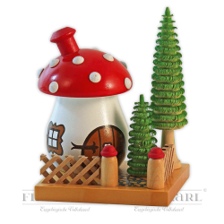 Fly agaric, colored with frontyard - 14 cm (5.5 inches)