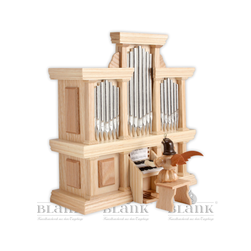Blank Engel an der Orgel Natur Kurzrockengel 