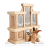 Angel with Short Pleated Skirt and Organ (Music Box)