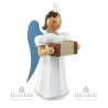 Angel with Long Pleated Robe and Concertina, 20 cm, coloured