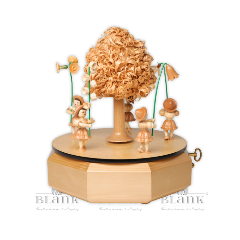 Music box with 5 flower children