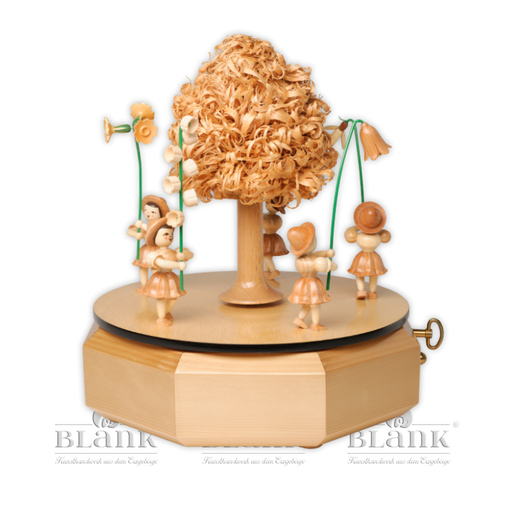 Music box with 5 flower children