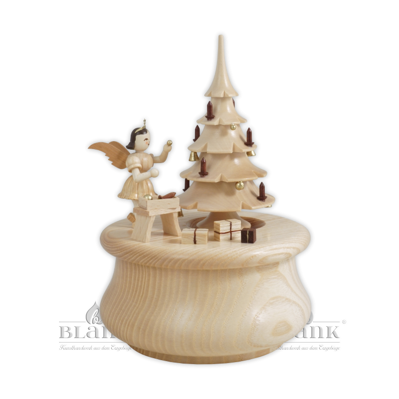 Music Box with Tree and Angel