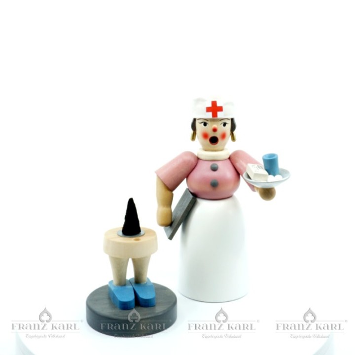 Incense smoking woman "Nurse" - 22 cm (8.7 inches)