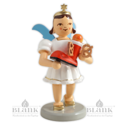 EKF-MF 014 Angel with Pleated Skirt and Santa's Boot, coloured