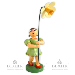 BKFM 013 Blumenkind mit Narzisse, 20 cm, farbig