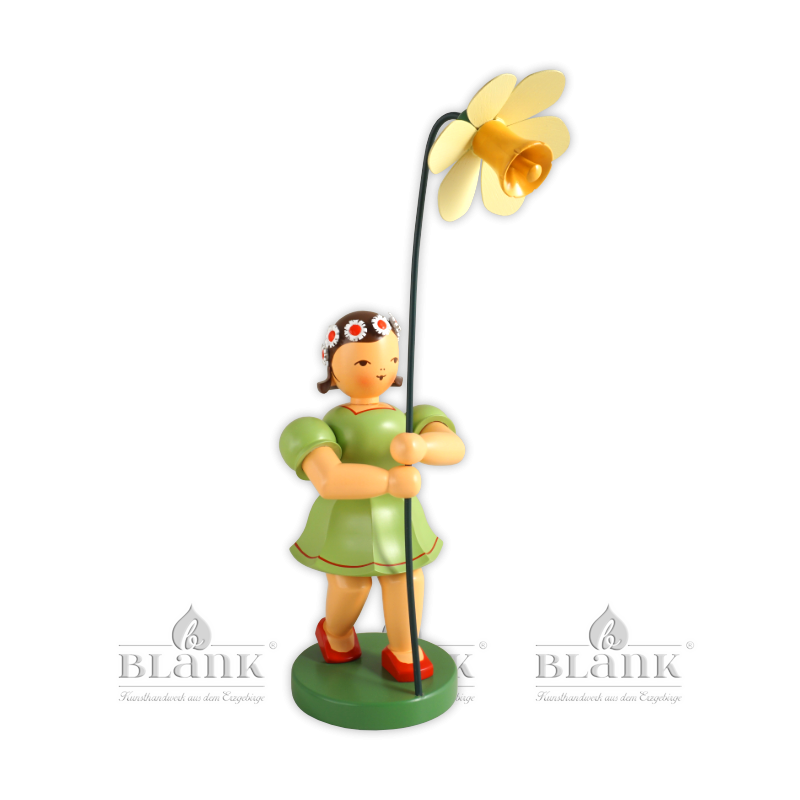 BKFM 013 Flower Child with Daffodil, 20 cm, coloured