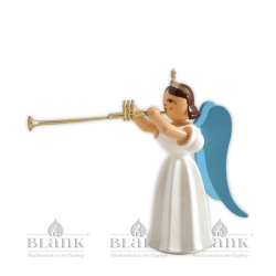 ELF 086 Angel with Long Pleated Robe and Aida Trumpet, coloured