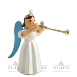 ELF 086 Angel with Long Pleated Robe and Aida Trumpet, coloured