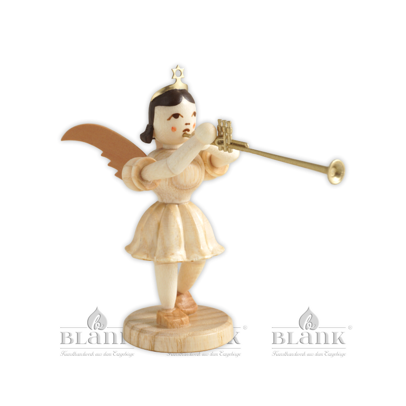 EK 086 Angel with Pleated Skirt and Aida Trumpet