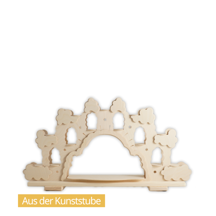 LU-6120 Schwibbogen Engelwolke, natur