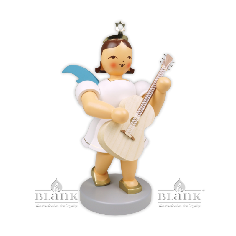 EKFM 006 Angel with Pleated Skirt and Guitar, 20 cm, coloured