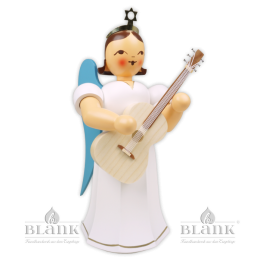Langrockengel mit Gitarre, 22 cm, farbig