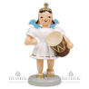 Angel with Pleated Skirt and Djembe, coloured