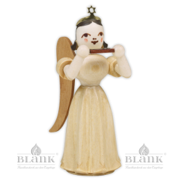 ELN 052 Angel with Long Pleated Robe and Mouth Organ
