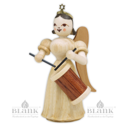 ELN 053 Angel with Long Pleated Robe and Long Drum