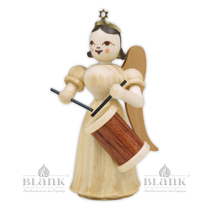 ELN 053 Angel with Long Pleated Robe and Long Drum