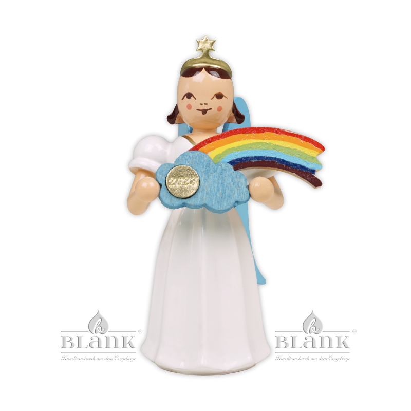ELF 2023 Angel with Long Pleated Robe and Rainbow, Annual Edition 2022, coloured
