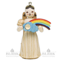 ELN 2023 Angel with Long Pleated Robe and Rainbow, Annual Edition 2022, coloured
