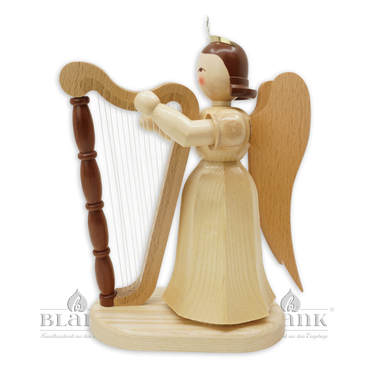 ELM 008 Langrockengel mit Harfe, 22 cm - links