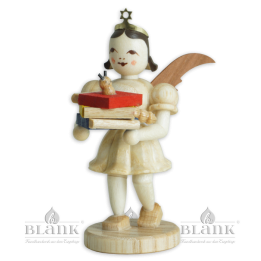EK 092 Angel with Short Pleated Skirt and Bookworm