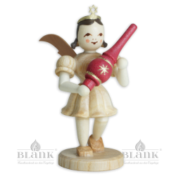 EK-M 016 Angel with Short Pleated Skirt and Christmas Tree Topper