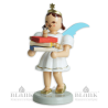 EKF 092 Angel with Short Pleated Skirt and Bookworm, coloured