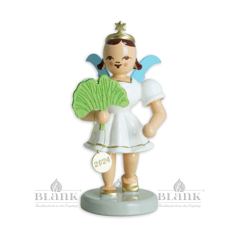 EKF 2024 Angel with Short Pleated Skirt and Ginkgo Leaf, coloured