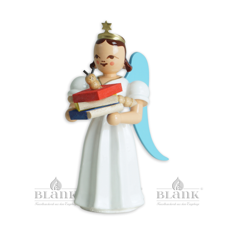 ELF 092 Langrockengel mit Bücherwurm, farbig