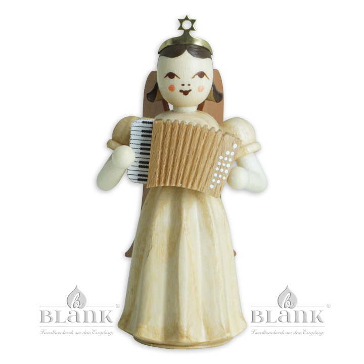 ELN 012 Angel with long pleated robe and accordion