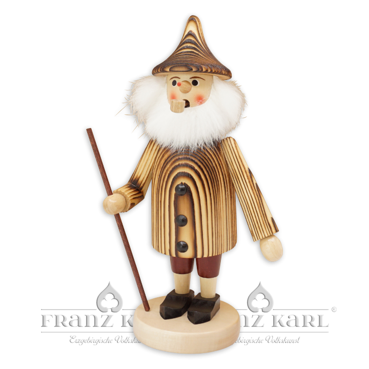 Incense smoker "Christmas Elf", burnished - 24 cm (9.5 inches)