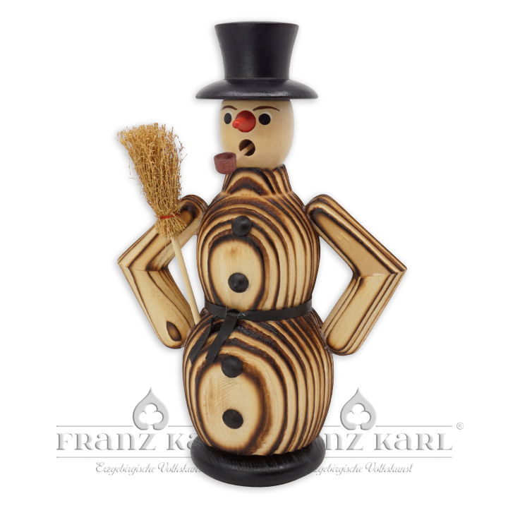 Incense Smoker "Snowman", burnished - 19 cm (7.5 inches)