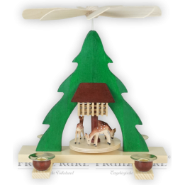 Pyramid "Deer", colored - 22 cm (8.7 inches)