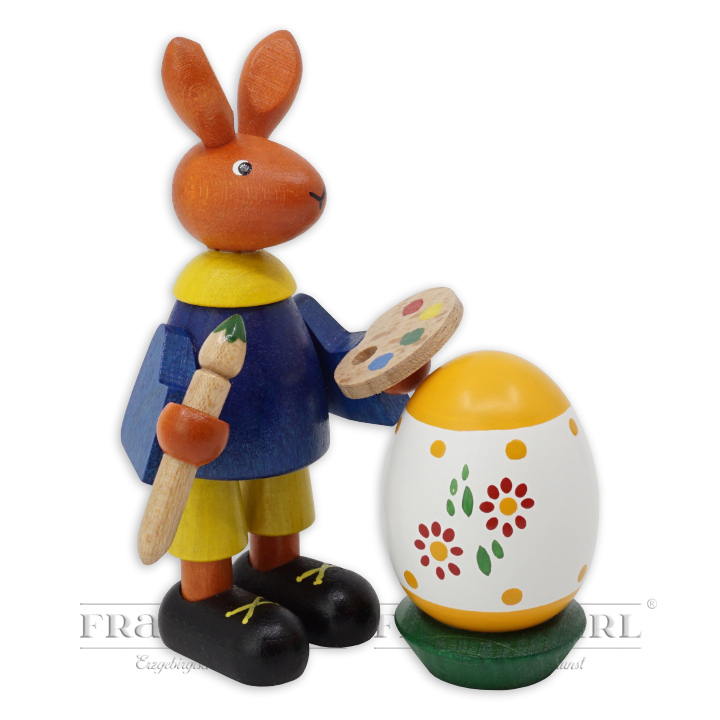 Easter bunny with an egg - 11 cm (4.3 inches)
