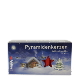 PG KERZEN R - Pyramidenkerzen rot, 50 Stück