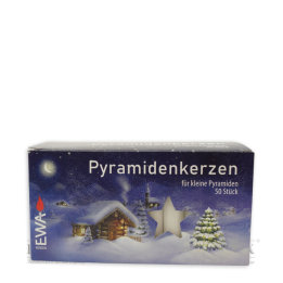 PG KERZEN - Pyramidenkerzen weiß, 50 Stück