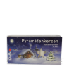 PG KERZEN - Pyramidenkerzen weiß, 50 Stück