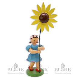 BKFM 009 Blumenkind mit Sonnenblume, 34 cm, farbig