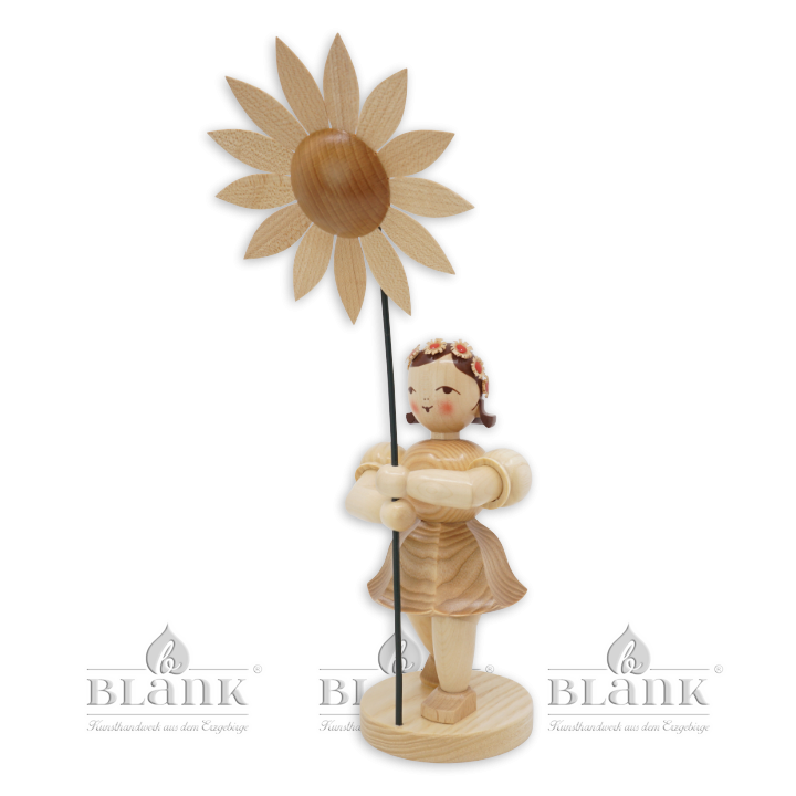 BKM 009 Blumenkind mit Sonnenblume, 34 cm
