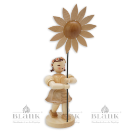 BKM 009 Blumenkind mit Sonnenblume, 34 cm