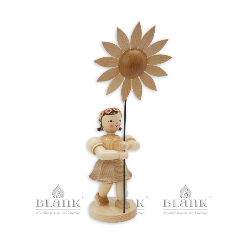BKM 009 Blumenkind mit Sonnenblume, 34 cm