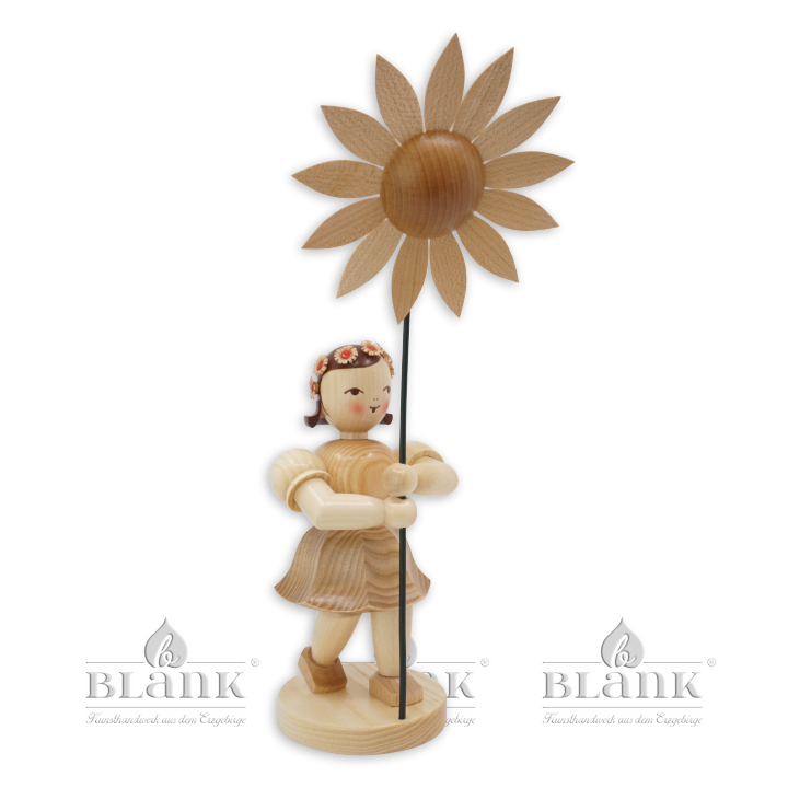 BKM 009 Blumenkind mit Sonnenblume, 34 cm