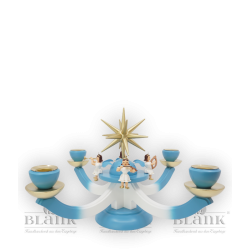 Advent Candle Holder with 4 sitting Angels, coloured