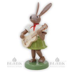 Easter Bunny with Guitar, coloured